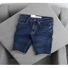 QUẦN SHORT JEAN NAM CO GIÃN MÀU TRƠN - GV5271 - 31 - XANH ĐẬM