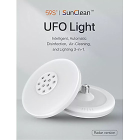 Mua Đèn Led tích hợp UVC khử khuẩn tự động- Đèn UFO 3 chế độ - Hãng 59S - Hàng chính hãng