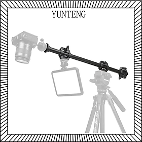 Thanh ngang Yunteng VCT-369 dài 63cm gắn Tripod quay trên xuống có 3 đầu ren 1/4 - Hàng chính hãng