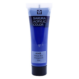 Tuýp màu vẽ vải acrylic color sakura -xac20ml