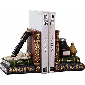 Tidy Bookends - Quà tặng DVD của văn phòng cổ điển nặng (Bút và Băng mực, 6,3 x 6 x 4 inch)