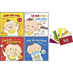 [Download Sách] Combo 4 Cuốn Bộ Sách Ehon: Ăn Ngon - Ngủ Ngoan - Chơi Vui (Tặng Kèm Flashcard Nhận Biết)