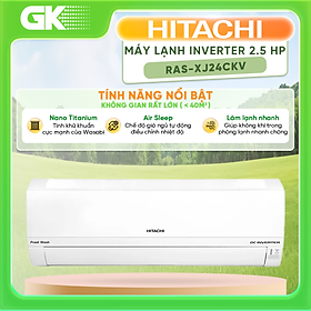 Mua Máy Lạnh Inverter Hitachi RAS-XJ24CKV (2.5HP) - Hàng Chính Hãng