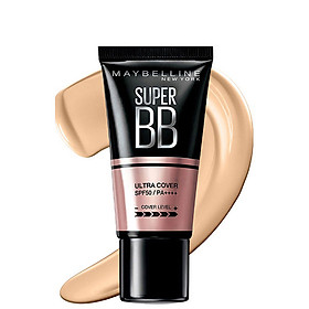 Kem Nền Maybelline Super BB Ultra Cream Cover SPF50 PA++++ 30ml Trang Điểm Hoàn Hảo PM711