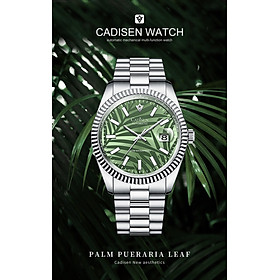 Đồng Hồ Nam Cadisen C8198M Chính Hãng Full Box Chống Nước Kính Chống Xước Dây Thép BH 2 Năm Máy Cơ
