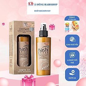 [+Tặng mũ trùm] XỊT DƯỠNG XẢ KHÔ DƯỠNG ẨM SUÔN MƯỢT TÓC NASHI ARGAN INSTANT LEAVE IN CONDITIONER Ý 150ML