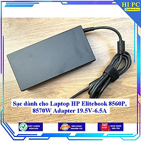 Sạc dành cho Laptop HP Elitebook 8560P 8570W Adapter 19.5V-6.5A - Kèm Dây nguồn - Hàng Nhập Khẩu