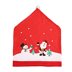 Christmas Chair Covers Santa Chair Back Covers Xams Chair Covers for Christmas Festive Home Dinner Table Chairs