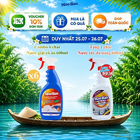 Combo 06 Chai Nước Giặt Cổ Áo Mao Bao 600ml