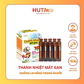 THANH NHIỆT MÁT GAN - GIẢM NHIỆT MIỆNG, RÔM SẢY (hộp 20 ống)