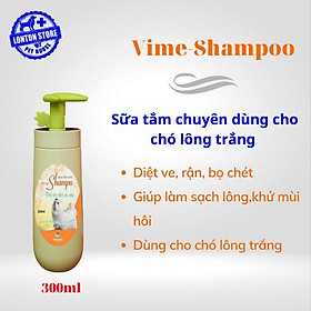 Sữa tắm Vime Shampoo - Diệt ve chó, bọ chét ,30ml, Lonton store & Vemedim
