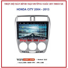 Shop TẶNG PM VIETMAP S1.BỘ Màn hình ô tô DVD Androi cảm ứng 10 inch giá rẻ đa chức năng cho xe HONDA CITY 2004-2013.
