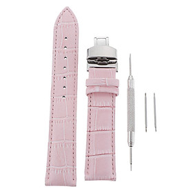 Artificial Leather Wrist Watch Strap Band Replacement Pin