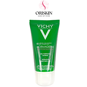 Sữa Rửa Mặt Vichy Dạng Gel Giúp Làm Sạch Sâu, Giảm Bã Nhờn Trên Da Normaderm Phytosolution Intensive Purifying Gel 50ml