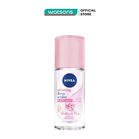 Hình ảnh Lăn Ngăn Mùi Nivea Whitening Deep Serum Hokkaido Rose 0% Alcohol Roll On Hương Hoa Hồng 40ml