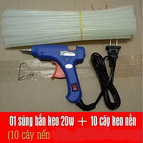 Mua súng bắn keo  20w tặng 10 keo nến nhỏ dài 27cm