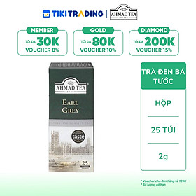 Trà đen Bá tước Ahmad Tea Hộp 50g (25 túi lọc)
