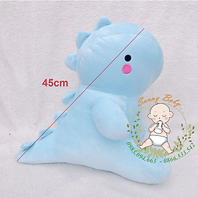 Gấu Bông Khủng Long Giá Rẻ Nhất - Khủng Long Nhồi Bông Béo Mập 45cm Mềm Mịn Cute - Bông Gòn 100% Cao Cấp An Toàn Cho Bé