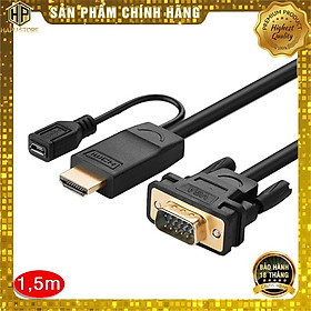Mua Cáp chuyển HDMI sang VGA Ugreen 30449 dài 1 5m hỗ trợ Full HD cao cấp - Hàng Chính Hãng
