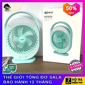 Mua Quạt sạc tích điện USB có đèn led KM