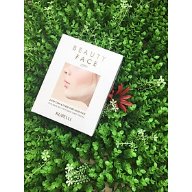 Mặt nạ thon gọn mặt Rubelli Vline Beauty Face Premium công thức cải tiến gồm 7 miếng mặt nạ (Hộp không dây)