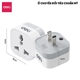 Phích Cắm Chuyển Đổi 3 Chân Sang 2 Chân, Ổ Cắm Tiêu Chuẩn Châu ÂU, Mỹ, Anh Dùng Đa Quốc Gia Du Lịch