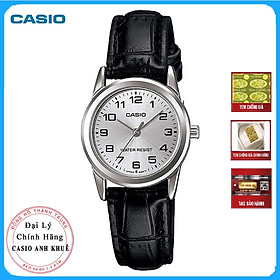 Đồng hồ nữ dây da Casio LTP-V001L-7BUDF