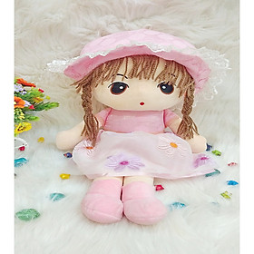 Gấu bông BÚP BÊ NÓN LEN VÁY HOA