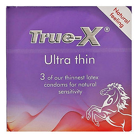 Bao Cao Su True - X Ultra Thin Siêu Mỏng 3 Cái Hộp