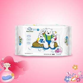 Khăn ướt làm sạch tinh khiết dành cho bé Oma&Baby với công thức Chlorhexidine Digluconate kháng khuẩn an toàn, dịu nhẹ trong khăn ( 25 tờ ) - Oma&Baby premium baby wet wipes ( 25 sheets per package)