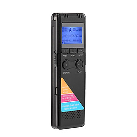 Professional Digital Voice Recorders High Definition Lossless Sound Quality Phone Recording Circulating A-B Repeating - Black