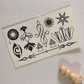 Hình xăm dán hoa văn nhí đẹp10x6cm