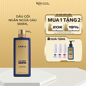 Combo dầu gội xịt tóc ngăn ngừa gàu trở lại Enmys (Chai 500ml-100ml)