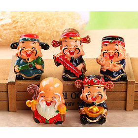 Bộ tượng 5 ông thần tài may mắn, tài lộc
