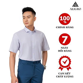 Áo sơ mi cộc tay nam Aligro ALGS-C84