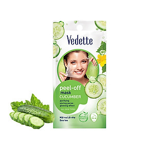 Mặt Nạ Lột Nhẹ Dưỡng Da Vedette Dưa leo 12ml