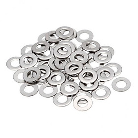 2x 50pcs/pack Stainless Steel Flat Washers Insulation Gaskets /M5/M6/M8/M10/M12