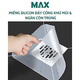 Miếng silicon khử mùi cống thoát nước, ngăn mùi hôi hoàn toàn, ngăn côn trùng bò từ dưới cống lên