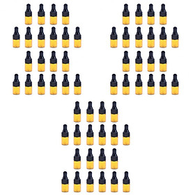 60 Pieces Mini Refillable Glass Dropper Bottle for Essential Oils 1 2