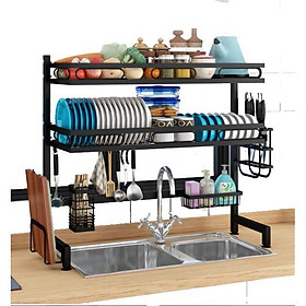 Mua Kệ Để Bát Đĩa Đa Năng Thông Minh - Giá Để Đồ Chén Đĩa - Thép Carbon Sơn Đen Cao Cấp