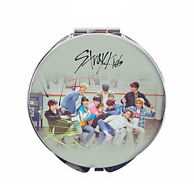 Gương mini STRAY KIDS cầm tay hai mặt 