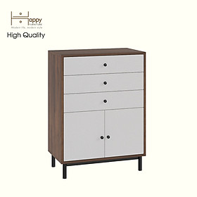 Mua HAPPY FURNITURE   Tủ lưu trữ 3 ngăn kéo 2 cánh mở- LIVIK  TLT_055   70cm x 40cm x 95cm DxRxC