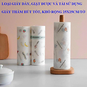Cuộn giấy lau nhà bếp đa năng 220 tờ màu trắng