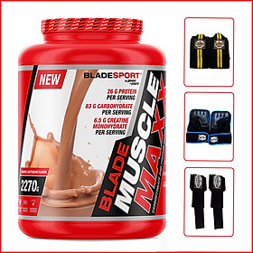 Sữa tăng cân tăng cơ Blade Muscle Maxx 5lbs (2270g) - Caramel Cappuccino - Hỗ trợ tăng cân, tăng sức mạnh, phát triển cơ bắp dành cho người tập thể hình và thể thao - Thương hiệu Châu Âu, nhập khẩu chính hãng