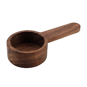 Hình ảnh Coffee Scoop, Wooden Coffee Spoon in Black Walnut, Measuring for Coffee Beans, Ground Beans or Tea Tablespoon Home Kitchen Accessories