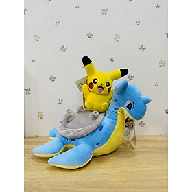 Gấu bông Pokemon Lapras + tặng 1 pokemon dạng móc khóa