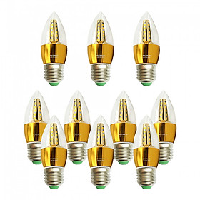Mua 10 Bóng đèn Led nến 5w quả nhót đuôi E27 sáng trắng Posson LCP-5E27