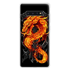 Ốp Lưng Dẻo Cho Điện Thoại Samsung Galaxy S10 - 0218 FIREDRAGON