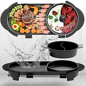 Mua Bếp lẩu nướng BBQ 2 dây nguồn riêng  G867 không khói công suất 3000W