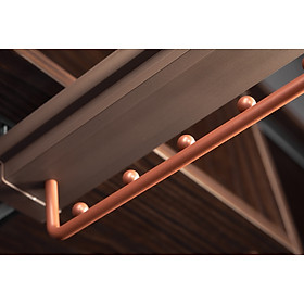 Phụ kiện của tủ áo (Mắc treo quần áo 8 nốt ray bi giảm chấn Gerari)